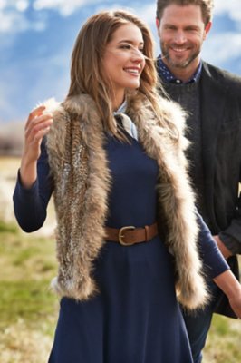 fur vest for women