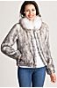 Calliana Knitted Danish Mink Fur Jacket with Racoon Fur Collar