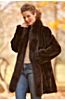 Faye Reversible Leather and Sheared Mink Fur Coat 