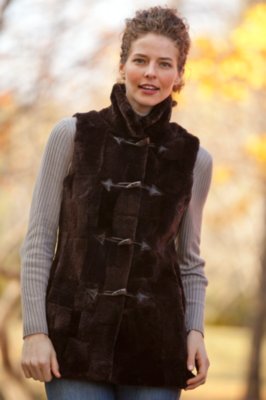 Danby Sheared Beaver Fur Vest Overland