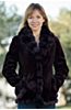 Carolina Sheared Mink Fur Jacket with Chinchilla Fur Trim