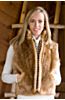 Lizette Long-Haired Beaver Fur Vest