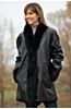 Faye Reversible Leather and Sheared Mink Fur Coat 