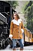 Lucille Shearling Sheepskin Coat With Toscana Trim