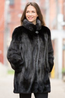 Delilah Danish Mink Fur Coat Overland
