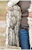Dorothy Knitted Mink Fur Coat with Raccoon Fur Trim