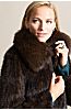 Calliana Knitted Danish Mink Fur Jacket with Fox Fur Collar
