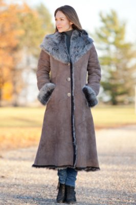 Dakota I Hooded Toscana Sheepskin Coat Overland