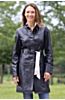 Paulette Lambskin Leather Coat