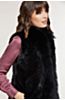 Elsa Mink Fur Vest with Fox Fur Trim