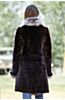 Chantal Reversible Sheepskin Coat with Silver Fox Fur Trim 