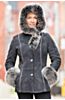 Irma Shearling Sheepskin Jacket with Fox Fur Trim