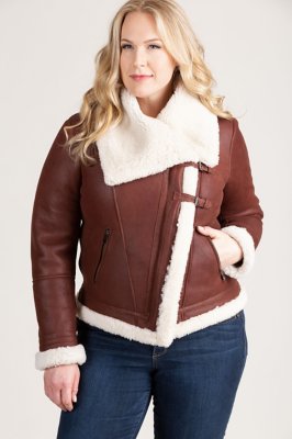 aviator jacket womens plus size