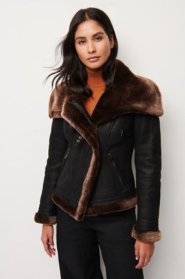 Tiffany Merino Sheepskin Bomber Jacket Overland