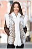 Leah Lynx Fur Vest with Fox Fur Trim