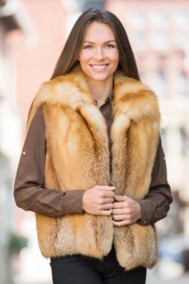 Ember Red Fox Fur Vest | Overland
