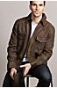 Shane Goatskin Suede Leather Western Shirt Jacket – Tall (42L – 50L) 