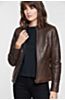 Virginia Reversible Lambskin Leather and Quilted Moto Jacket 