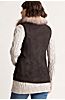 Chantal Reversible Sheepskin Vest with Finnish Fox Fur Trim
