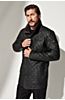Christian Quilted Italian Lambskin Leather Coat  