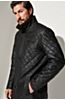 Christian Quilted Italian Lambskin Leather Coat