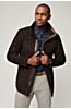 Christian Quilted Lambskin Suede Leather Coat 