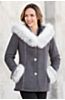 Irma Shearling Sheepskin Jacket with Fox Fur Trim 