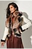 Celestine Lambskin Leather Moto Jacket with Fox Fur Trim