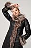 Grace Reversible Astrakhan Lamb and Leather Coat with Fur Trim