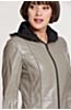 Rowena Reversible Lambskin Leather Coat with Detachable Hood