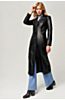 Hazel Full-Length Lambskin Leather Trench Coat