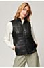 Maria Lambskin Leather Vest with Fox Fur Trim and Detachable Hood