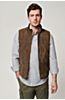 Cole Reversible Goatskin Suede Leather Vest 
