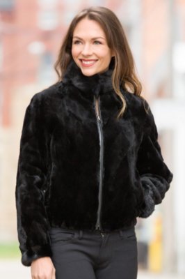 Colesha Reversible Mink Fur and Leather Jacket | Overland