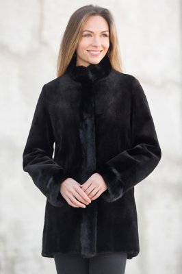 Cara Reversible Danish Mink Fur Coat | Overland