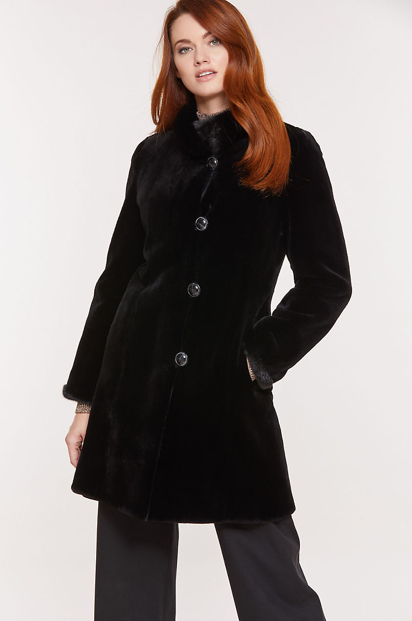 Susan Reversible Danish Mink Fur Coat | Overland