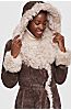 Sadie Reversible Hooded Shearling Sheepskin Coat