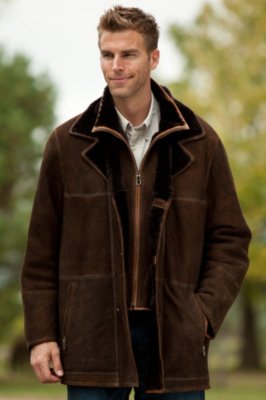 Men's Oliver Shearling Sheepskin Car Coat Overland