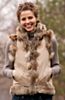 Brynn Reversible Rabbit Fur and Raccoon Fur Vest 