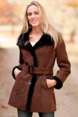 Women's Sutton Shearling Sheepskin Coat Overland