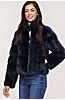 Emily Reversible Rex Rabbit Fur Jacket