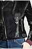 Starr Calfskin Leather Moto Jacket with Detachable Fox Fur Collar