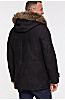Benjamin Sheepskin Coat with Raccoon Fur Trim and Detachable Hood