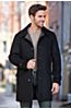Savile Row Cashmere Coat with Lambskin Leather Trim