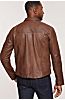 Micah Lambskin Leather Shirt Jacket 