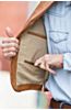 Gage Bison Leather Vest with Concealed Carry Pockets - Big (50 - 54)