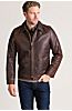 James Vintage Style Waxed Buffalo Leather Moto Jacket