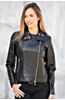 Caterina Italian Lambskin Leather Lux Moto Jacket