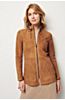 Adele Reversible Italian Lambskin Suede Leather Jacket