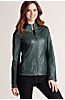 Melissa Reversible Italian Lambskin Leather Jacket 